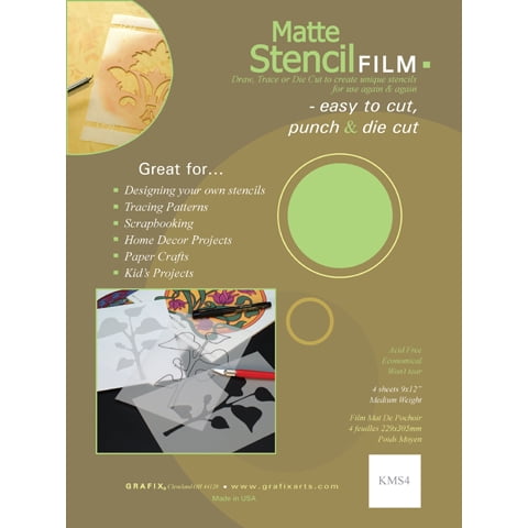Pack of 100 Grafix Extra Tack Frisket Film Sheets 9-Inch-by-12-Inch